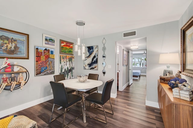 1170 S Drive Cir Unit B, Delray Beach, FL 33445 - dining room featuring dark wood-type flooring