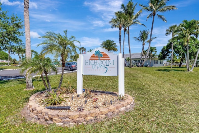1170 S Drive Cir Unit B, Delray Beach, FL 33445 - community / neighborhood sign with a yard
