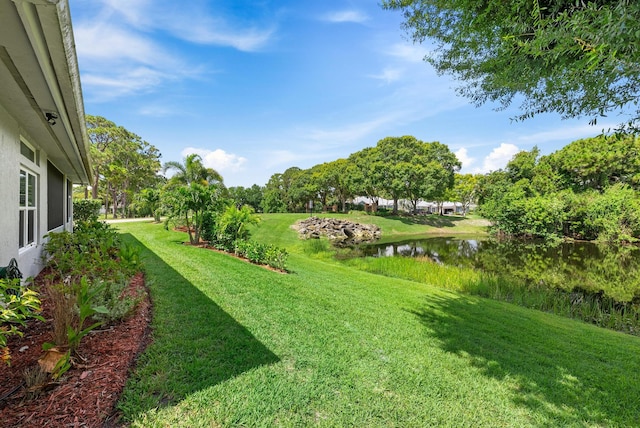 1200 SW Arrowhead Ct, Palm City, FL 34990 - view of grassy yard with a water view