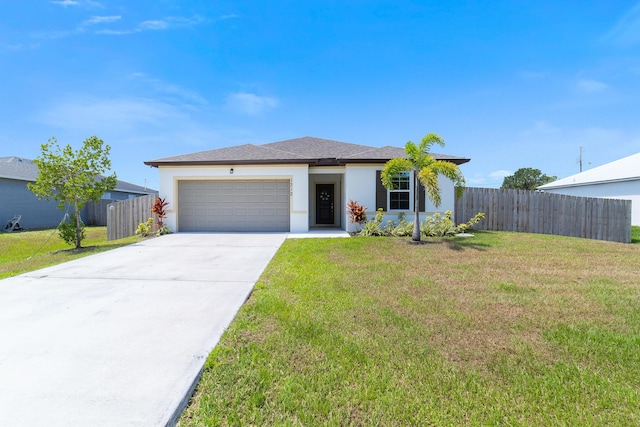 1312 SW Calmar Ave Unit 164, Port Saint Lucie, FL 34953 - view of front facade featuring an attached garage, driveway, and stucco siding