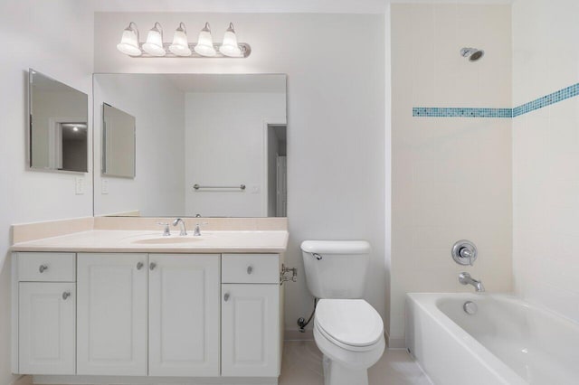 8183 Emerald Winds Cir, Boynton Beach, FL 33473 - full bath with vanity, shower / bathtub combination, and tile patterned floors