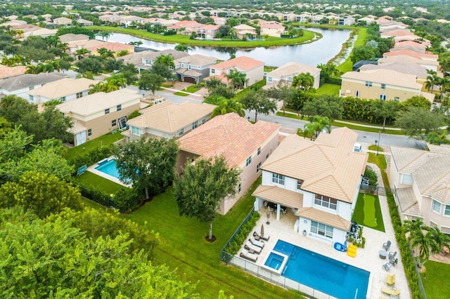 8183 Emerald Winds Cir, Boynton Beach, FL 33473 - aerial perspective of suburban area featuring a nearby body of water