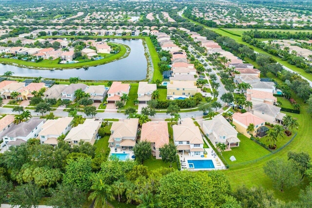8183 Emerald Winds Cir, Boynton Beach, FL 33473 - aerial view of residential area featuring a large body of water