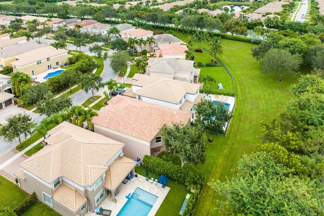 8183 Emerald Winds Cir, Boynton Beach, FL 33473 - aerial perspective of suburban area featuring a pool area