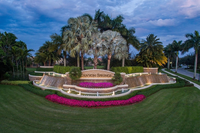 8183 Emerald Winds Cir, Boynton Beach, FL 33473 - community / neighborhood sign with a yard