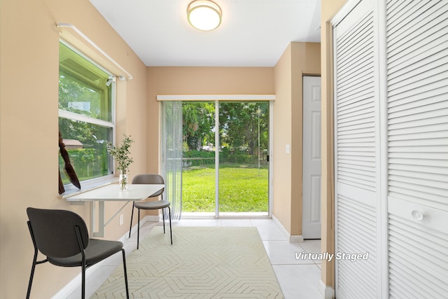 16888 W Stallion Dr, Loxahatchee, FL 33470 - entryway featuring light tile patterned floors and baseboards
