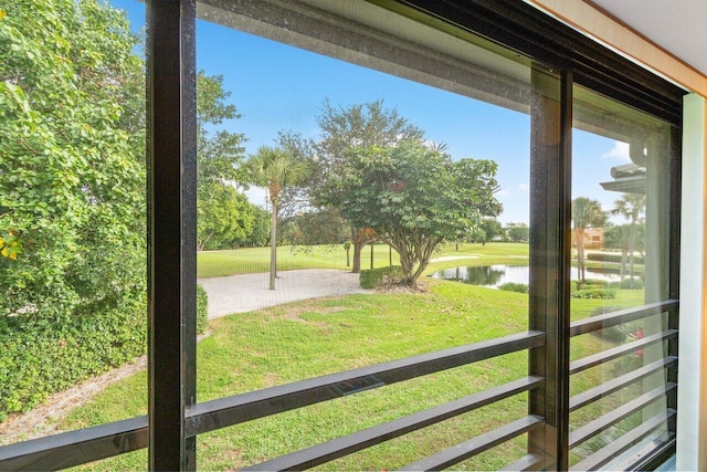 3843 Quail Ridge Drive Mallard, Boynton Beach, FL 33436 - entryway with a water view