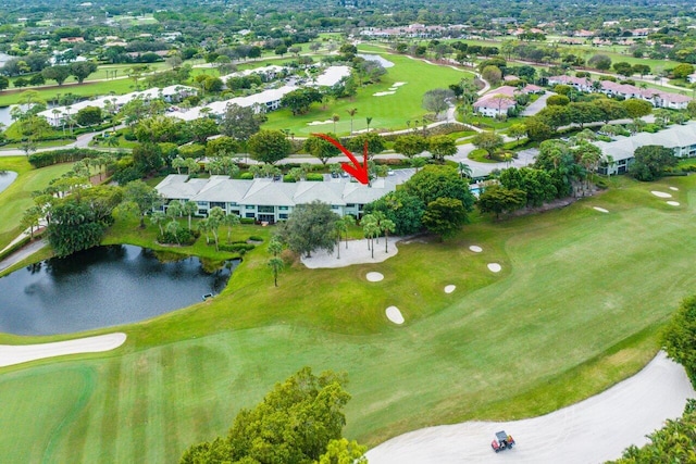 3843 Quail Ridge Drive Mallard, Boynton Beach, FL 33436 - aerial view of property and surrounding area featuring a nearby body of water, a golf course, and nearby suburban area