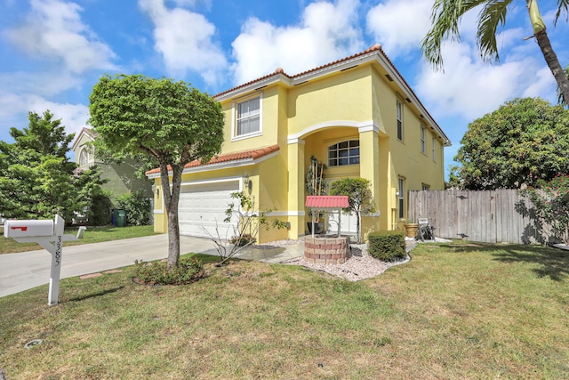 3385 Seabreeze Ln, Margate, FL 33063 - mediterranean / spanish-style home featuring stucco siding, a tile roof, driveway, and an attached garage