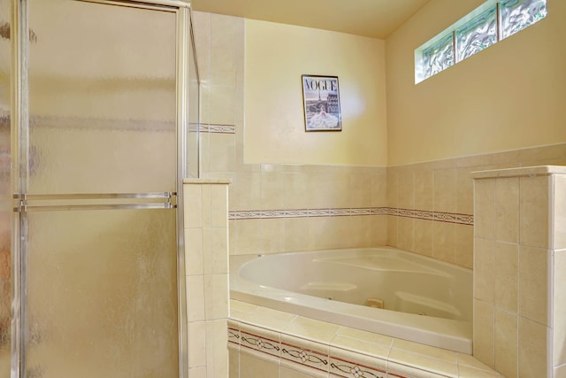 3385 Seabreeze Ln, Margate, FL 33063 - full bathroom with a garden tub and a shower stall