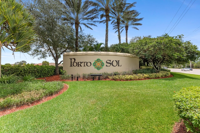 2854 Bellarosa Cir, Royal Palm Beach, FL 33411 - community / neighborhood sign featuring a lawn