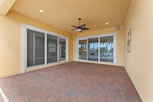 2854 Bellarosa Cir, Royal Palm Beach, FL 33411 - view of patio with a ceiling fan