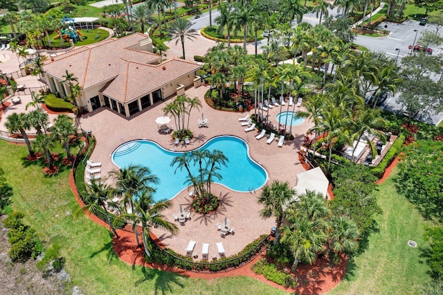 2854 Bellarosa Cir, Royal Palm Beach, FL 33411 - community pool with a patio