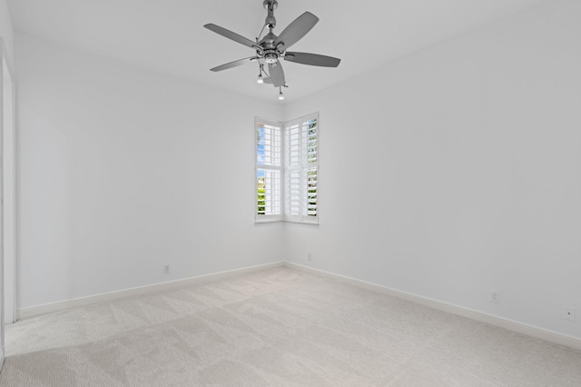 16284 Via Venetia W, Delray Beach, FL 33484 - empty room with light colored carpet and ceiling fan