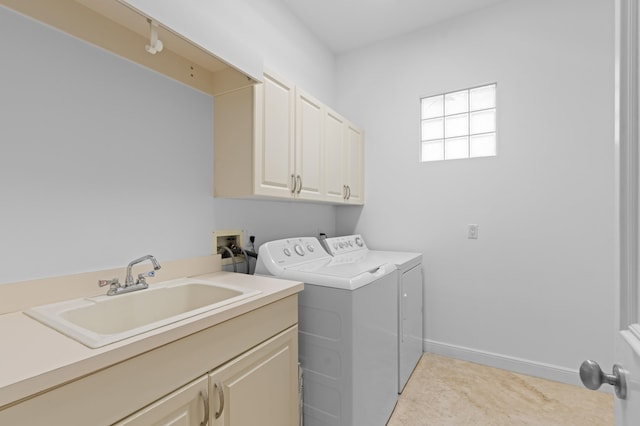 16284 Via Venetia W, Delray Beach, FL 33484 - laundry area with cabinet space and independent washer and dryer