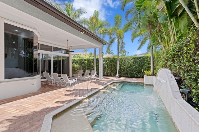 16284 Via Venetia W, Delray Beach, FL 33484 - view of swimming pool featuring a patio