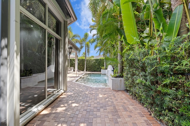 16284 Via Venetia W, Delray Beach, FL 33484 - fenced backyard with a patio area