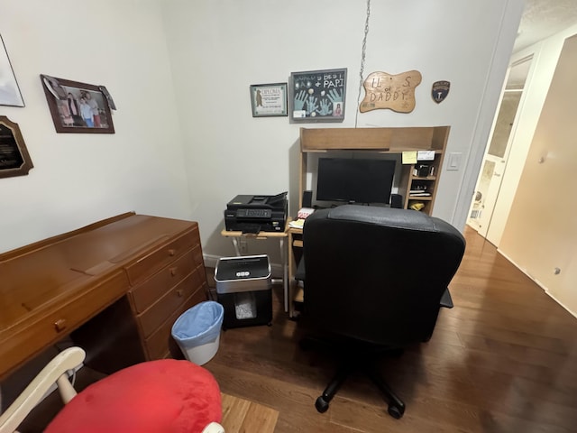 117 Lake Pine Cir Unit C-1, Greenacres, FL 33463 - office area with wood finished floors