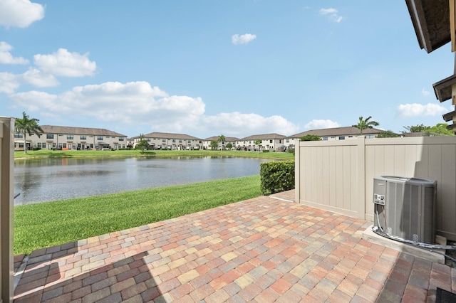2808 Troubadour St, Palm Springs, FL 33406 - view of patio featuring a residential view and a water view