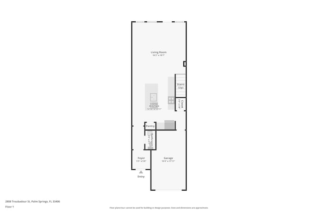 2808 Troubadour St, Palm Springs, FL 33406 - view of room layout