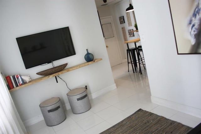440 NE 1st Ave, Fort Lauderdale, FL 33301 - corridor with tile patterned flooring and baseboards