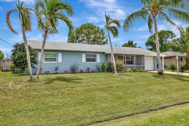 1234 SE Petunia Ave, Port Saint Lucie, FL 34952 - single story home with a garage, stucco siding, driveway, and roof with shingles