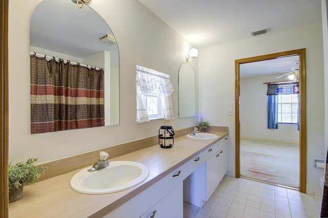5176 Palm Way N, Lake Worth, FL 33463 - full bath featuring double vanity and tile patterned flooring