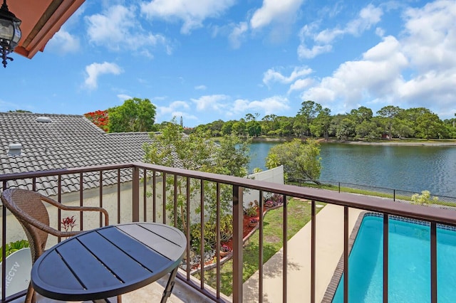 6526 Sweet Maple Ln, Boca Raton, FL 33433 - balcony featuring a water view
