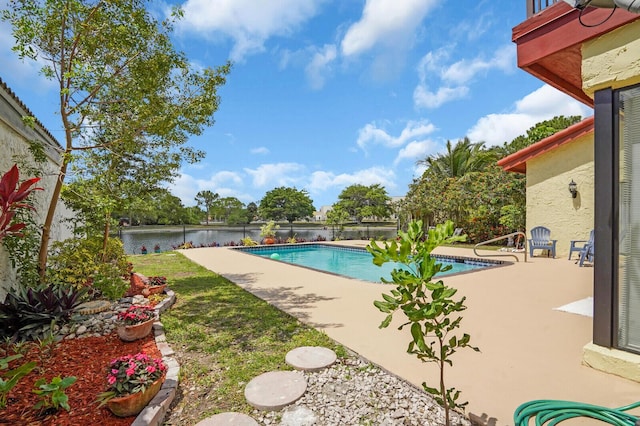 6526 Sweet Maple Ln, Boca Raton, FL 33433 - view of swimming pool with a patio area and a water view