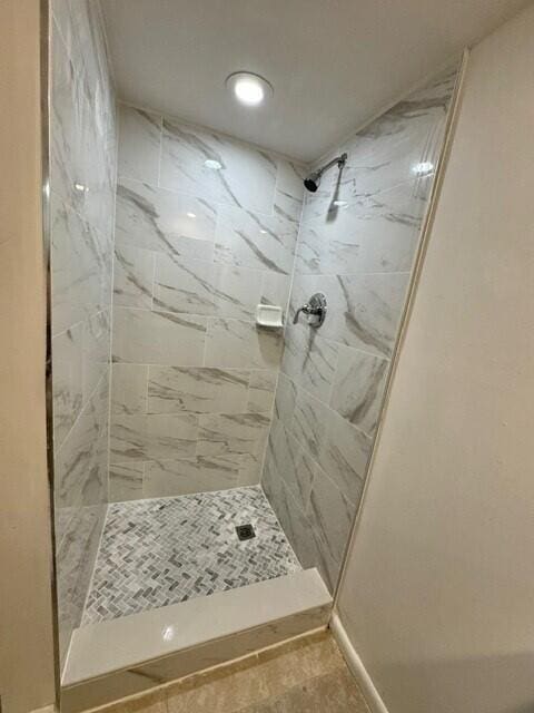 3822 38th Way, West Palm Beach, FL 33407 - full bathroom with tiled shower