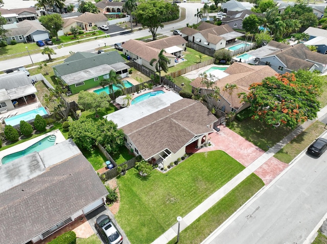 5330 NW 31st St, Margate, FL 33063 - aerial perspective of suburban area featuring a pool area