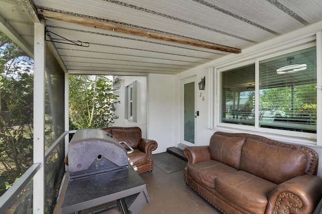 2626 Garfield St, Hollywood, FL 33020 - sunroom with healthy amount of natural light and outdoor lounge area