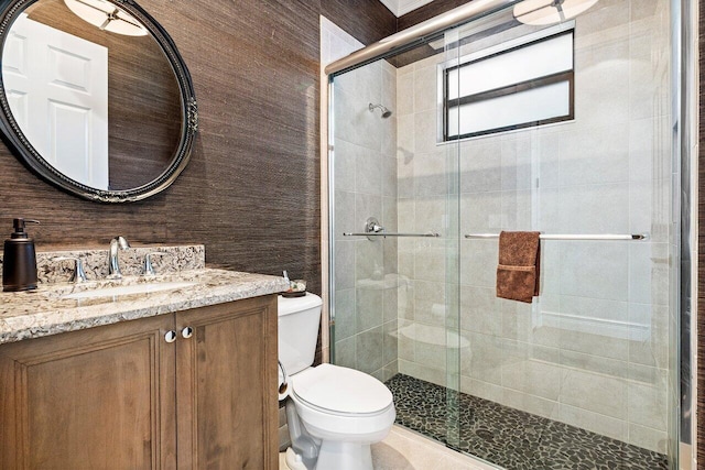 8199 Lost Creek Ln, Delray Beach, FL 33446 - bathroom with vanity and a shower stall