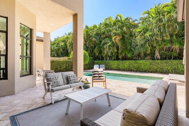 8199 Lost Creek Ln, Delray Beach, FL 33446 - view of patio with outdoor lounge area