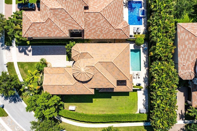 8199 Lost Creek Ln, Delray Beach, FL 33446 - aerial view of property and surrounding area with a pool