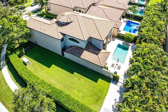 8199 Lost Creek Ln, Delray Beach, FL 33446 - aerial view of property and surrounding area with a pool