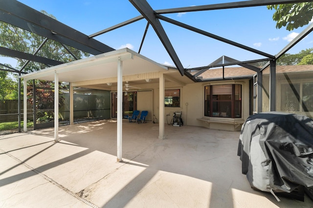 1107 SE Cambridge Dr, Port Saint Lucie, FL 34952 - sunroom featuring a ceiling fan and healthy amount of natural light