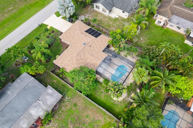 1107 SE Cambridge Dr, Port Saint Lucie, FL 34952 - aerial view of a pool area