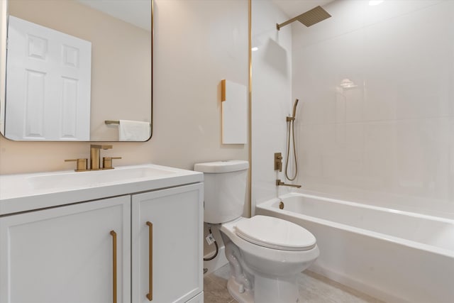 401 Vision Ct, Palm Beach Gardens, FL 33418 - bathroom featuring  shower combination, vanity, and tile patterned flooring