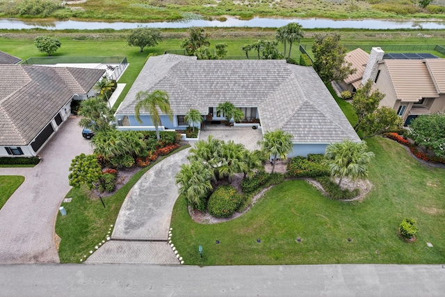 31 Dunbar Rd, Palm Beach Gardens, FL 33418 - aerial view of property and surrounding area featuring a large body of water