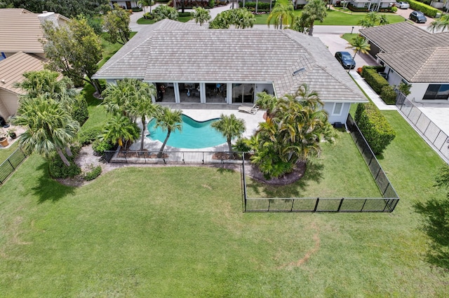 31 Dunbar Rd, Palm Beach Gardens, FL 33418 - aerial view of residential area featuring a pool area