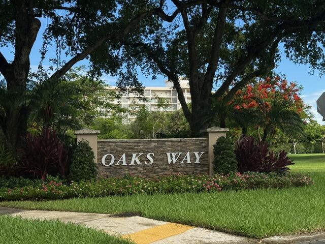3510 Oaks Way Unit 103, Pompano Beach, FL 33069 - view of community sign