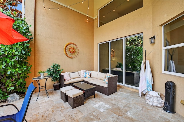 8110 Brigamar Isles Ave, Boynton Beach, FL 33473 - view of patio with an outdoor living space