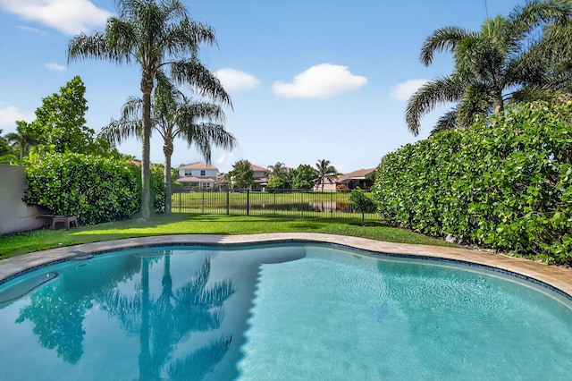 8110 Brigamar Isles Ave, Boynton Beach, FL 33473 - view of swimming pool with a fenced backyard
