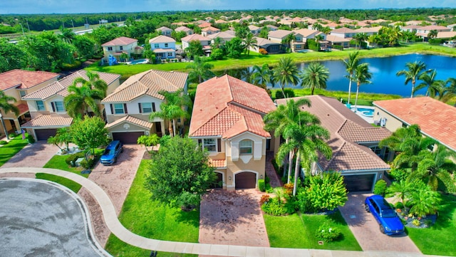 8110 Brigamar Isles Ave, Boynton Beach, FL 33473 - aerial view of residential area featuring a nearby body of water
