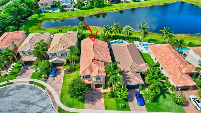 8110 Brigamar Isles Ave, Boynton Beach, FL 33473 - aerial view of residential area featuring a nearby body of water
