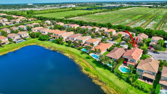 8110 Brigamar Isles Ave, Boynton Beach, FL 33473 - aerial view of residential area featuring a nearby body of water