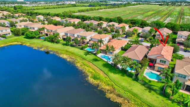 8110 Brigamar Isles Ave, Boynton Beach, FL 33473 - aerial view of residential area with a nearby body of water