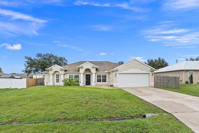 397 SW Jeanne Ave, Port Saint Lucie, FL 34953 - ranch-style home with a garage, concrete driveway, and stucco siding