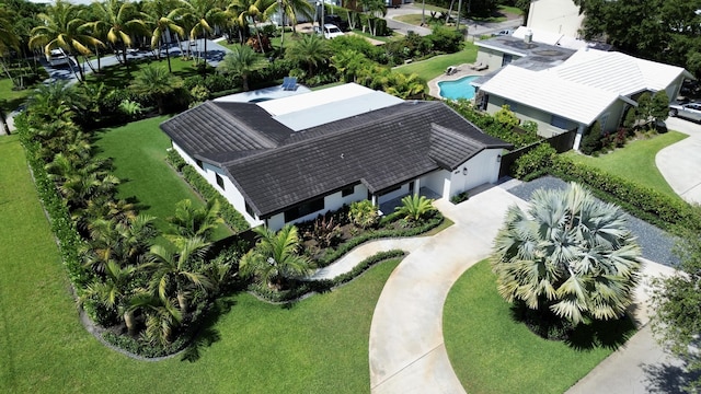 910 SW 21st St, Boca Raton, FL 33486 - aerial view of property and surrounding area featuring a pool area